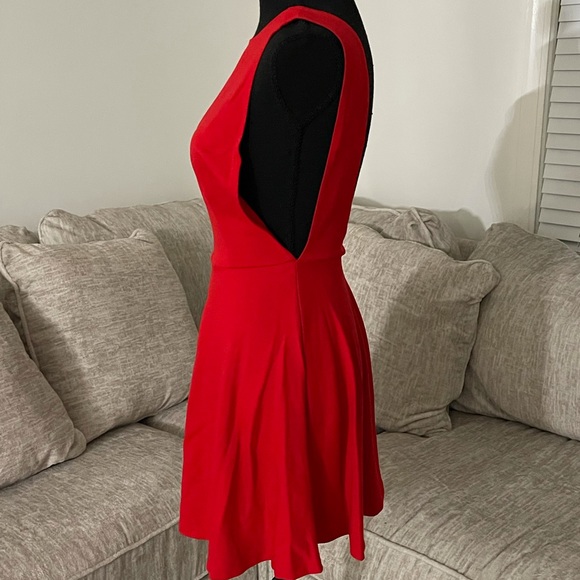 COPY - NEW RED American Apparel Ponte Sleeveless Skater Dress - Picture 9 of 13